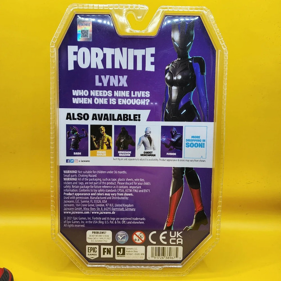 Fortnite Lynx Solo Mode 4" Action Figure 2021 - New - Sealed - Picture 4 of 4